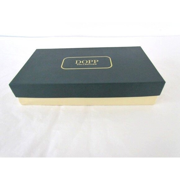 Vintage Dopp All Leather Black Checkbook Wallet Large Deadstock New in Boz - Picture 3 of 16